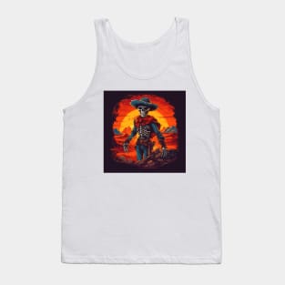 Skeleton Cowboy Tank Top